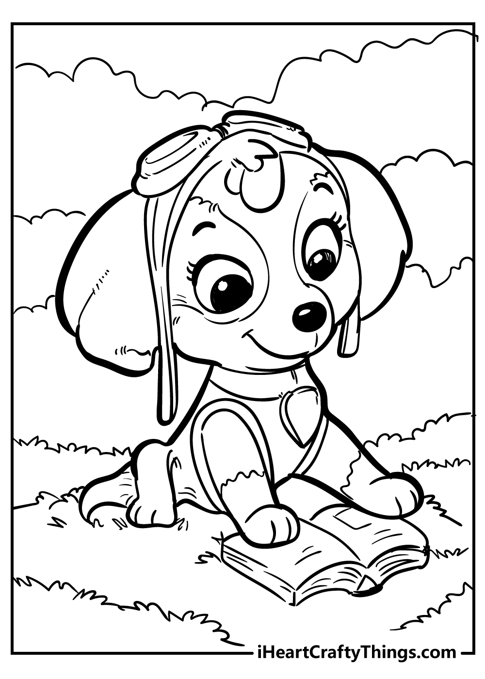printable skye paw patrol coloring pages