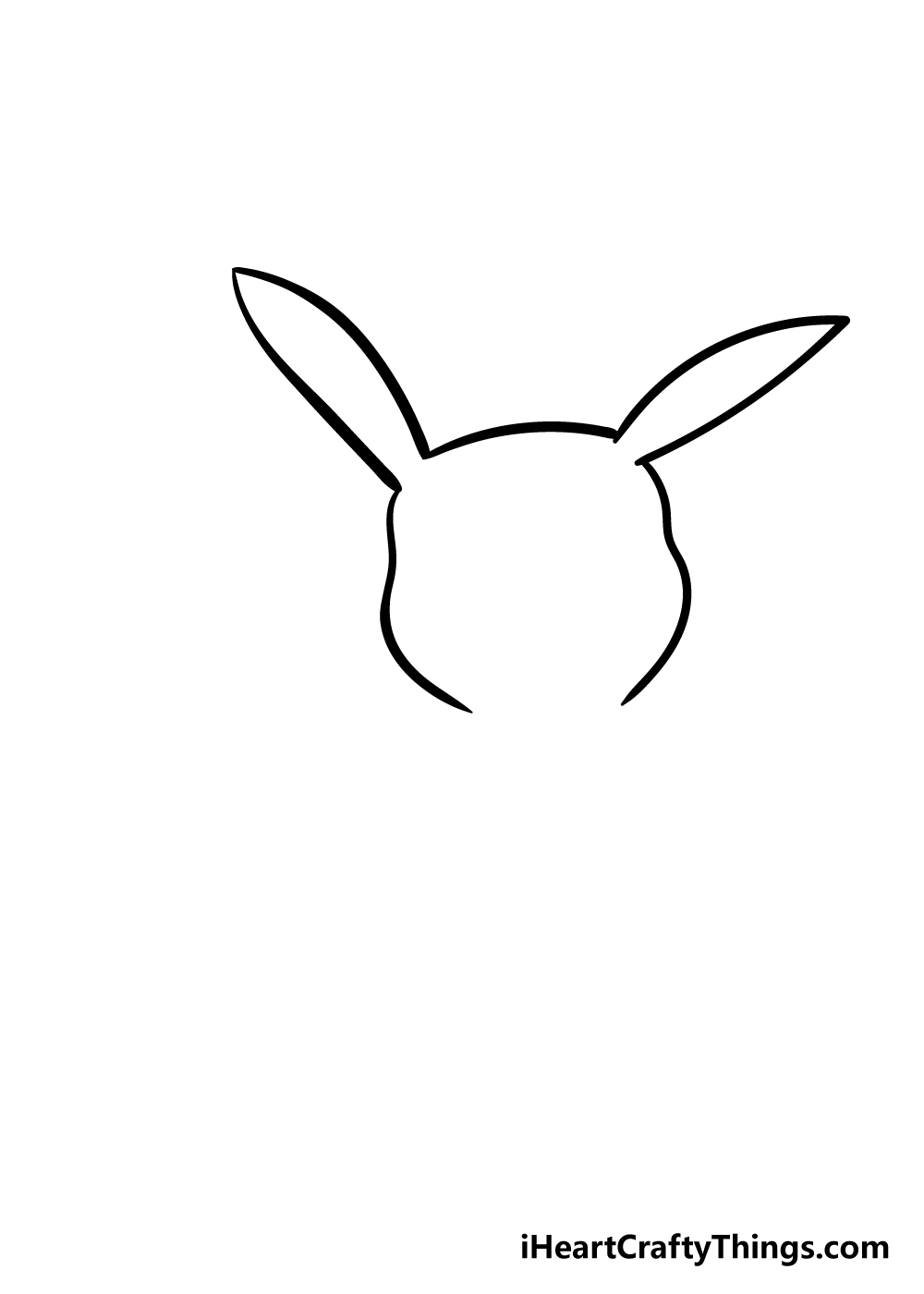 pikachu drawing step 2