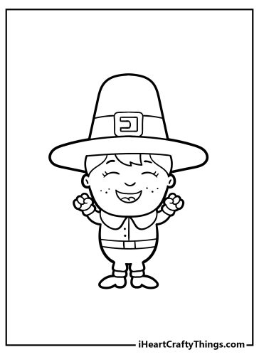 Pilgrim coloring pages