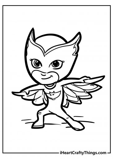 pj masks free coloring images