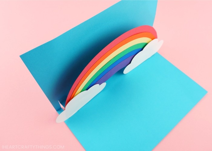 pop up rainbow card 3