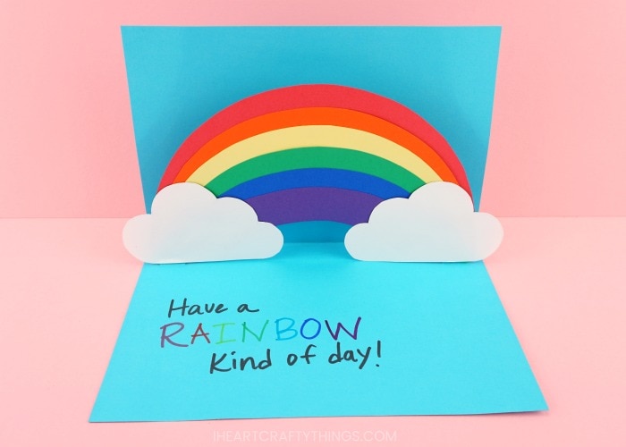 pop up rainbow card 4
