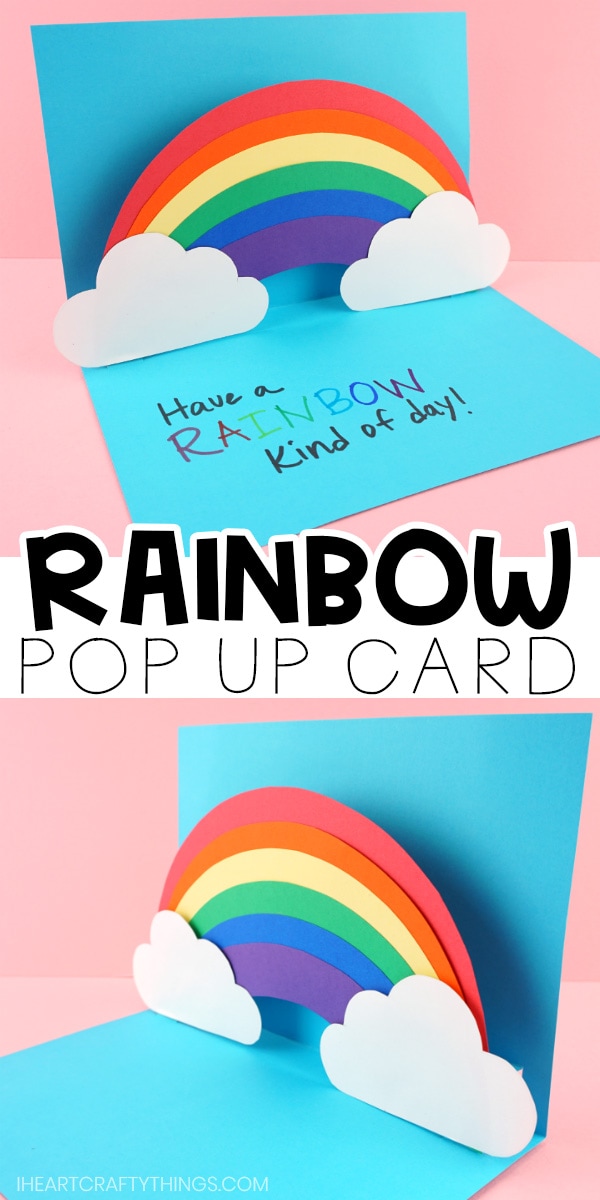 pop up rainbow card PIN