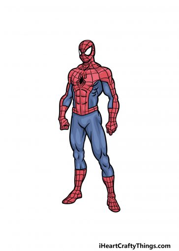 how to draw spiderman image