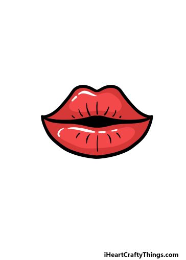 how to draw cartoon lips image