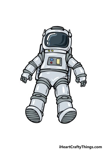 how to draw an Astronaut image