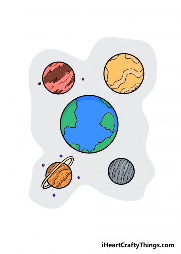 how to draw planets image