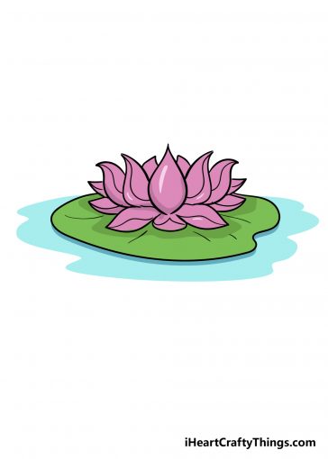 how to draw lotus flower image