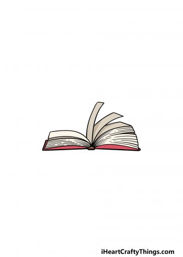how to draw an open book image