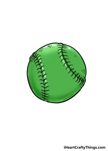 How to Draw A Softball image