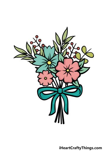 how to draw cartoon flowers image