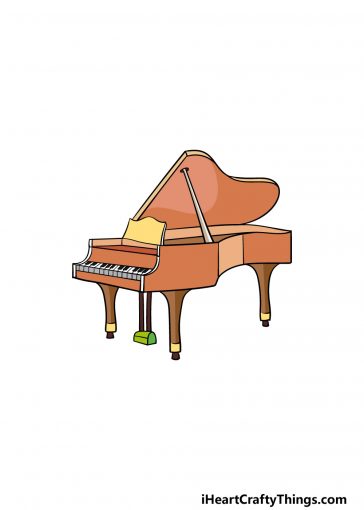 how to draw a piano image