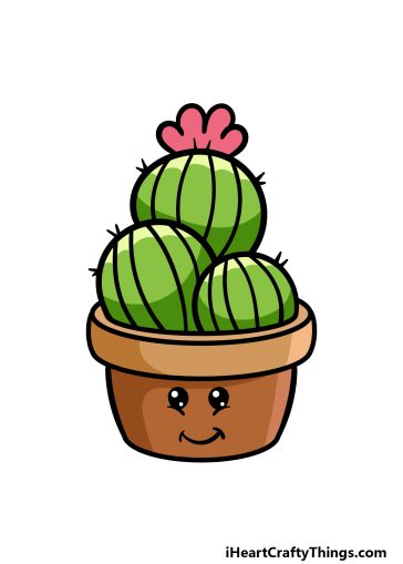 how to draw a cartoon plant image