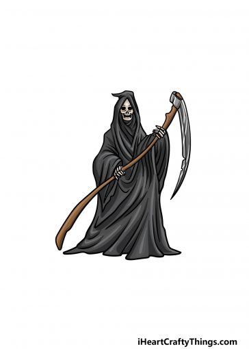 how to draw grim reaper image