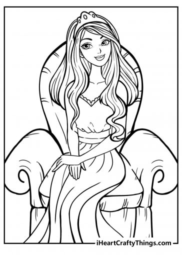 princess coloring pages free printable