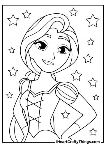 Tangled coloring pages