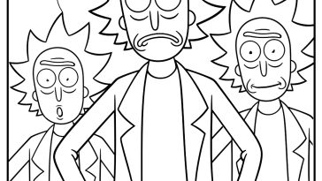 New Rick and Morty Coloring Pages