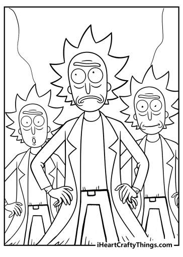 Rick and Morty Coloring Pages