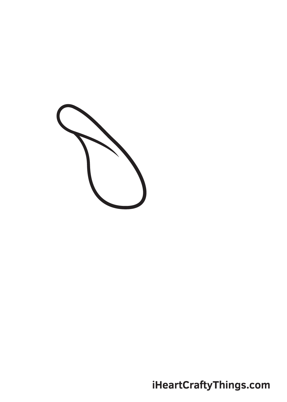 rose drawing step 1