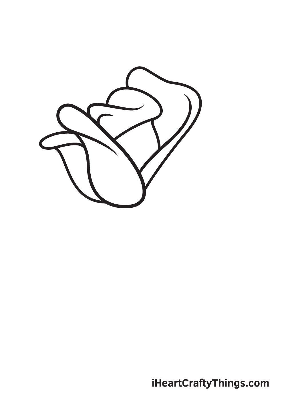 rose drawing step 5
