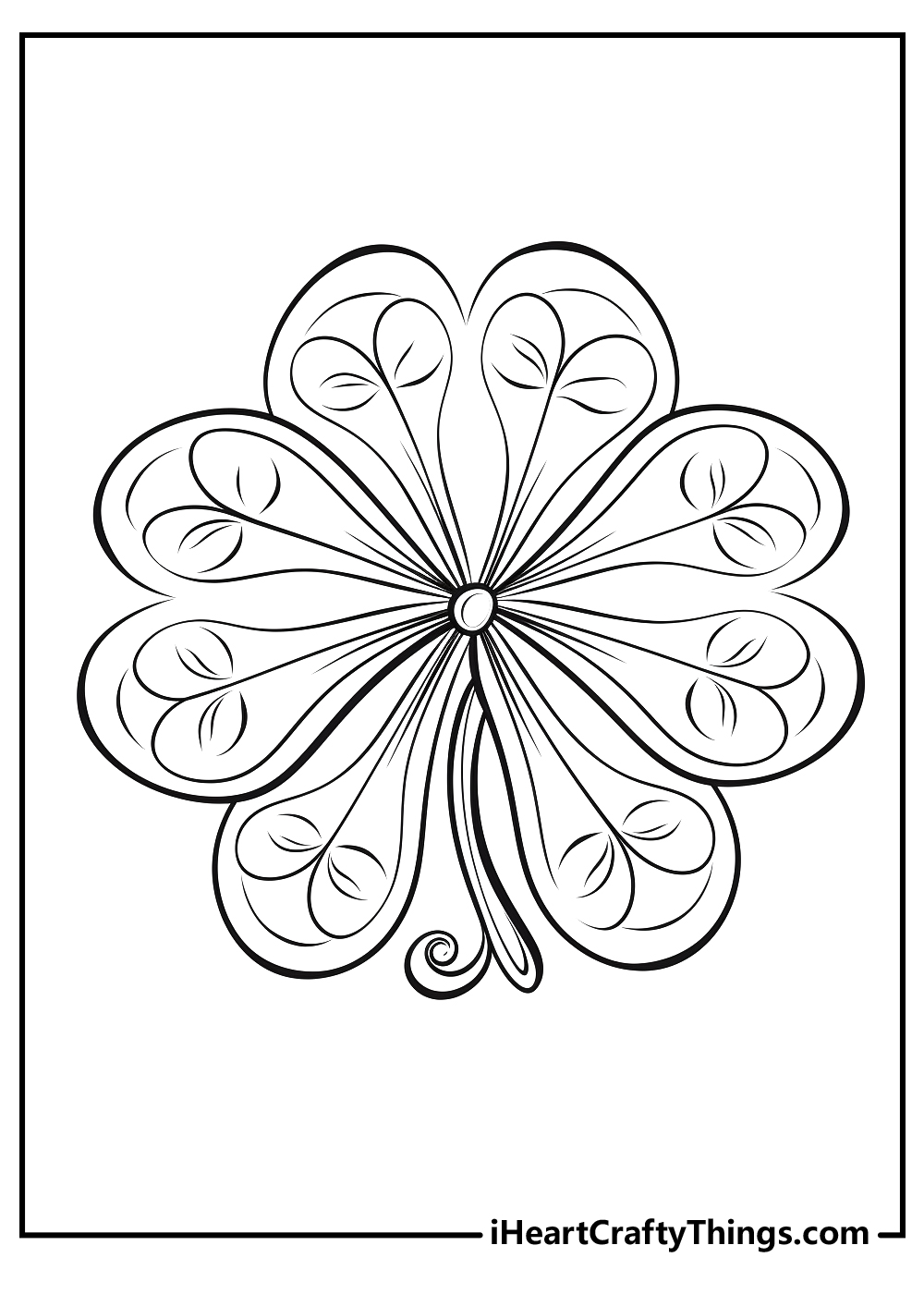 Shamrock Coloring free pdf download