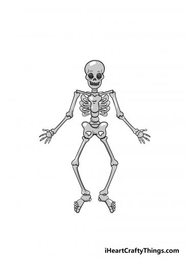 skeleton drawing image