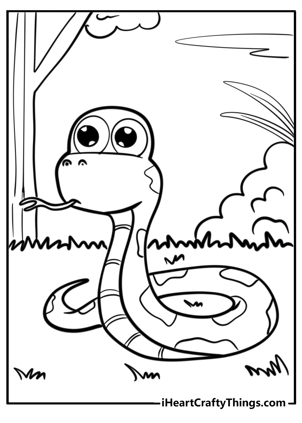 Snakes coloring pages