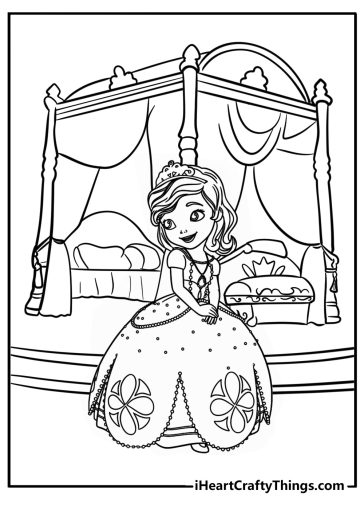 Sofia the first coloring pages