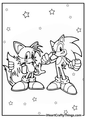 Tails coloring pages