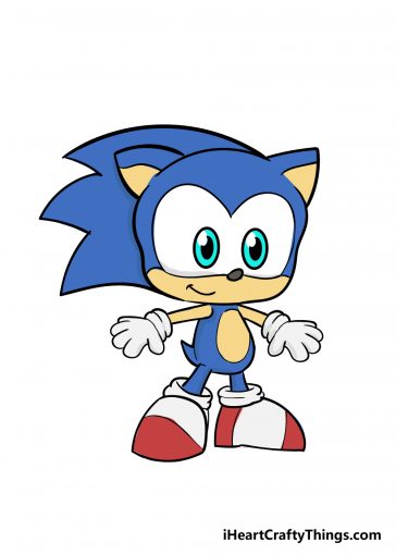 how to draw sonic image