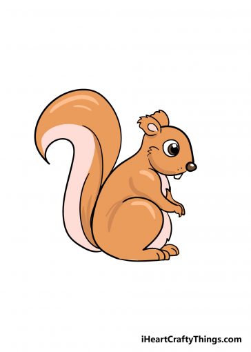 how to draw squirrel image