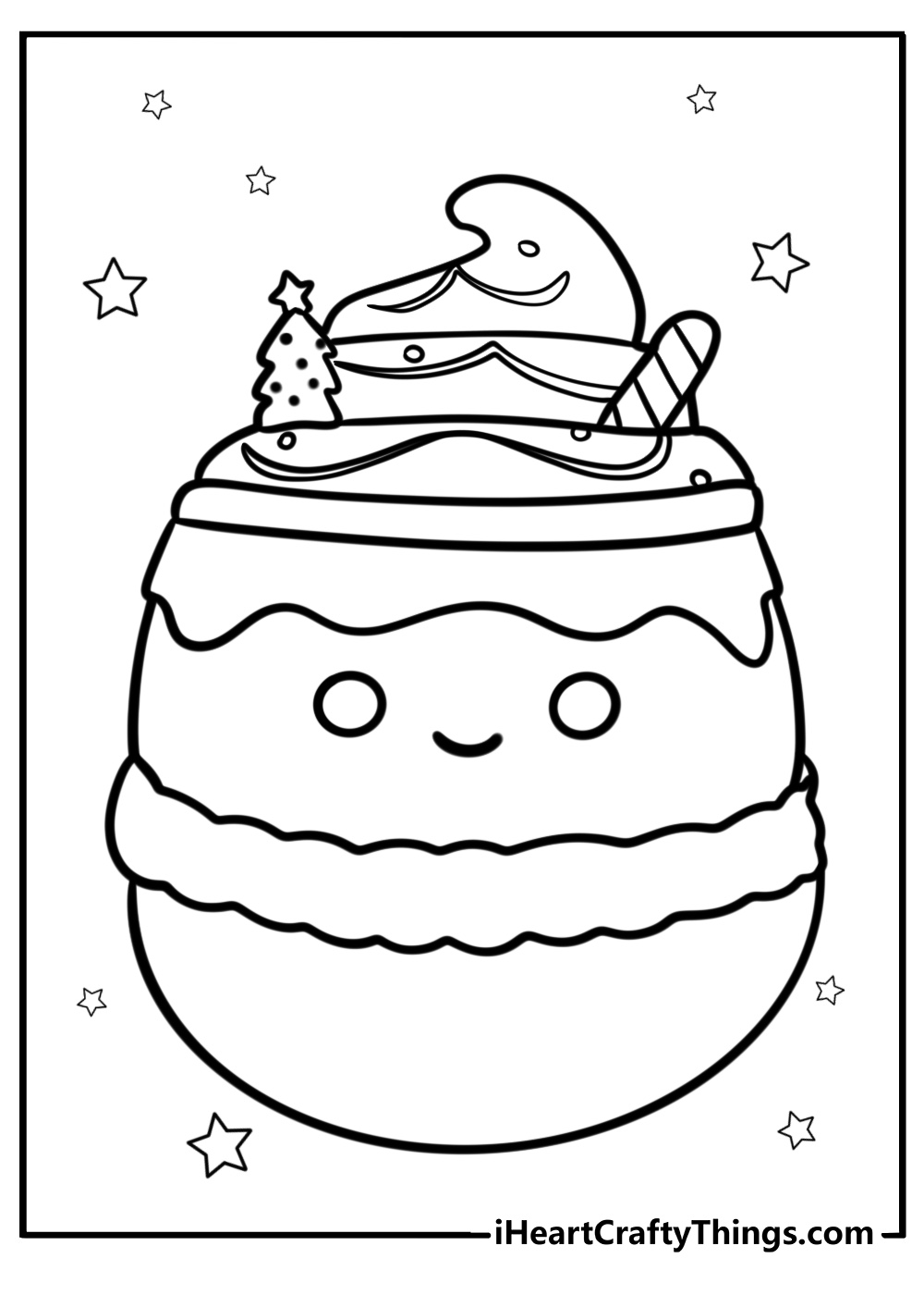 Squishmallow christmas coloring pages