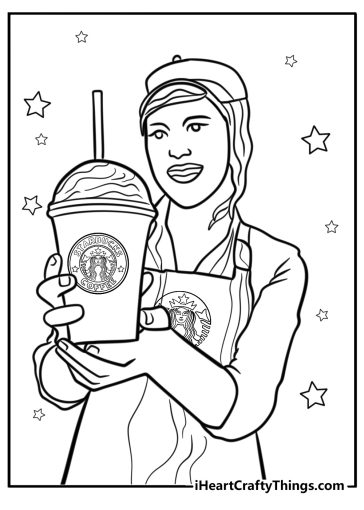 Starbucks coloring pages