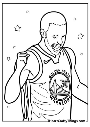 Steph Curry coloring pages