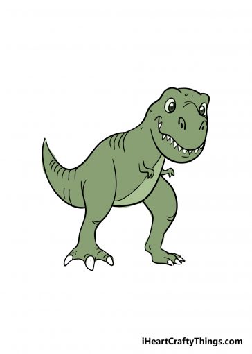 how to draw t-rex image
