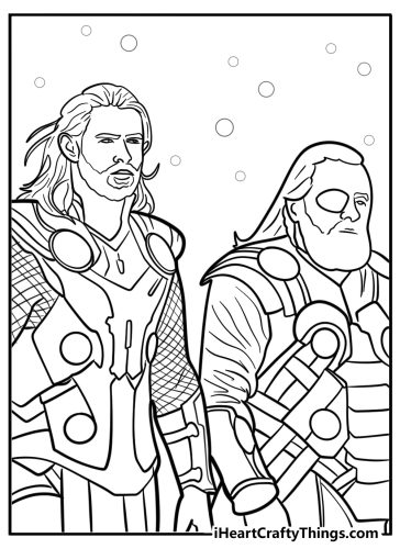 Thor coloring pages