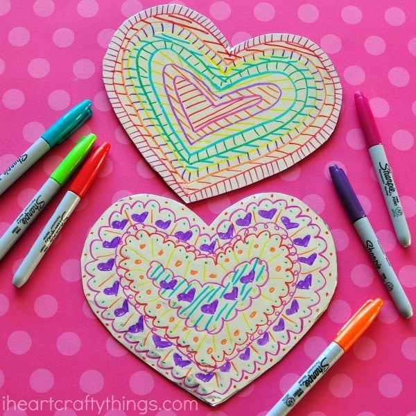 Tin Foil Heart Valentine's Day Craft