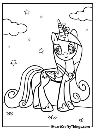 Twilight sparkle coloring page