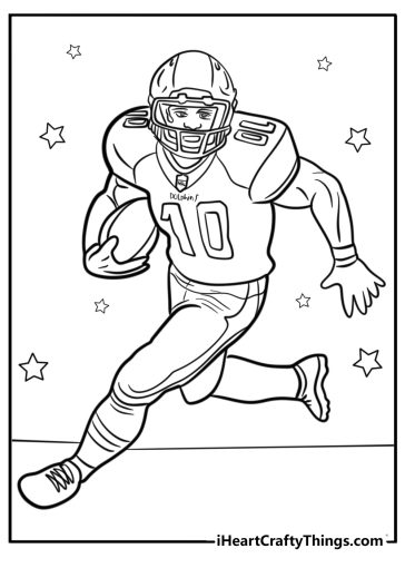 Tyreek hill coloring pages
