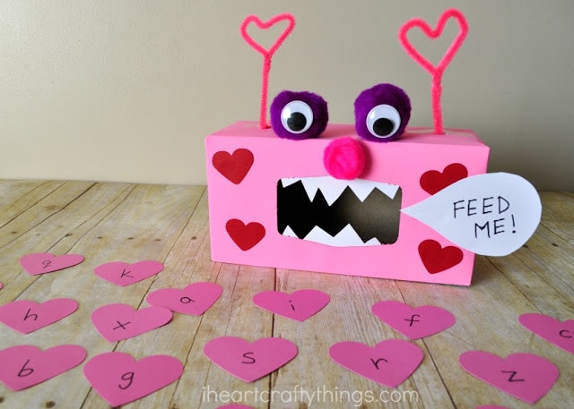 valentine monster alphabet game 3
