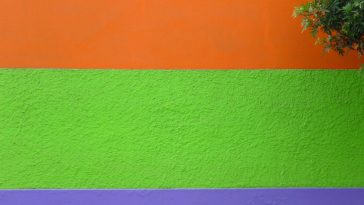 orange and green background