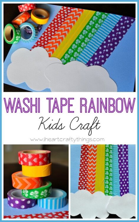 Washi Tape Rainbow Craft