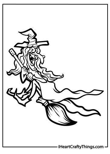 Witch coloring pages
