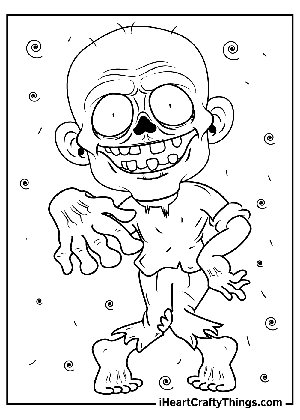 Zombie coloring pages