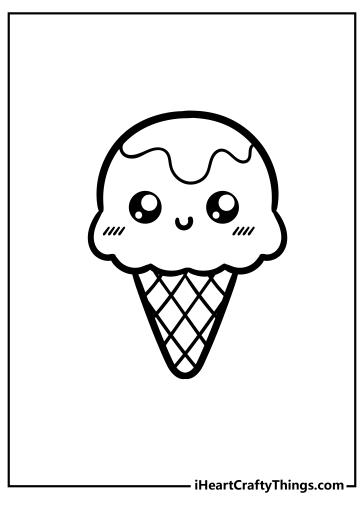 Cute Food Coloring Pages free printable