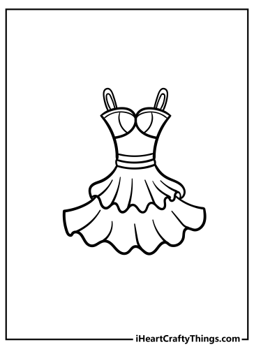 Dress Coloring Pages free printable